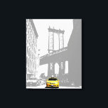 Lienzo Pop Art Nyc Taxi Amarillo Nueva York Brooklyn<br><div class="desc">Pop Art Nyc Yellow Taxi New York City Brooklyn Bridge Canvas Art Print.</div>