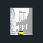 Lienzo Pop Art Nyc Taxi Amarillo Nueva York Brooklyn<br><div class="desc">Pop Art Nyc Yellow Taxi New York City Brooklyn Bridge Canvas Art Print.</div>