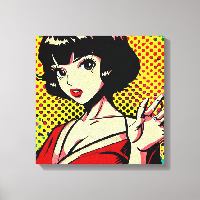 Lienzo Pop japonés número 4 (Anverso)