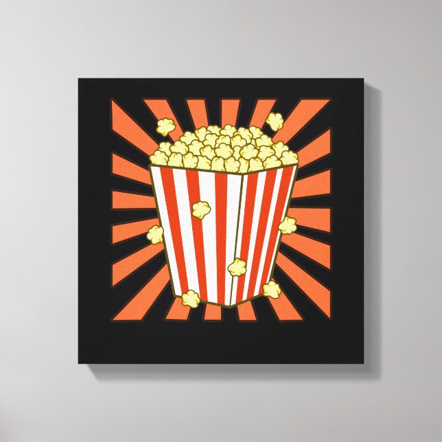 Lienzo Popcorn Lover Popcorns Food Eater Graphic (Anverso)
