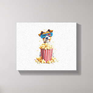 Lienzo Popcorn Pup - Perro nocturno de la película