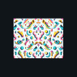 Lienzo Popper, Fiesta blanco de papel, Ken Gage Art<br><div class="desc">Popper,  Fiesta blanco. 2023,  Ken Gage. Arte digital: surrealismo pop.</div>