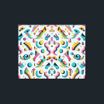 Lienzo Popper, Fiesta blanco de papel, Ken Gage Art<br><div class="desc">Popper,  Fiesta blanco. 2023,  Ken Gage. Arte digital: surrealismo pop.</div>