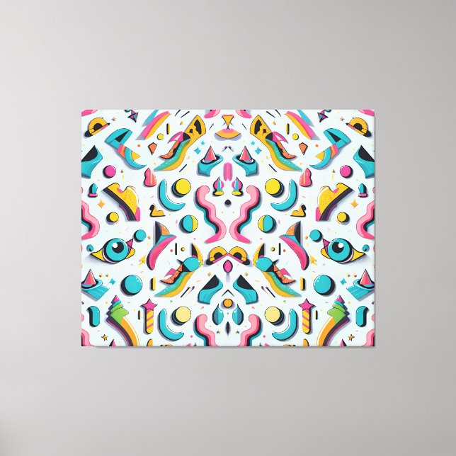 Lienzo Popper, Fiesta blanco de papel, Ken Gage Art (Anverso)