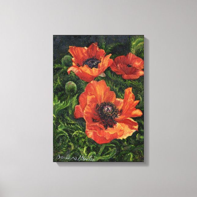 Lienzo "Poppies islandeses" (Anverso)