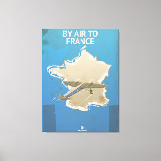 Lienzo Por Aire A France Vintage Travel poster