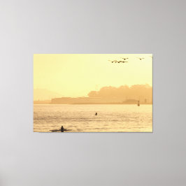 Lienzo Por la mañana en la bahía