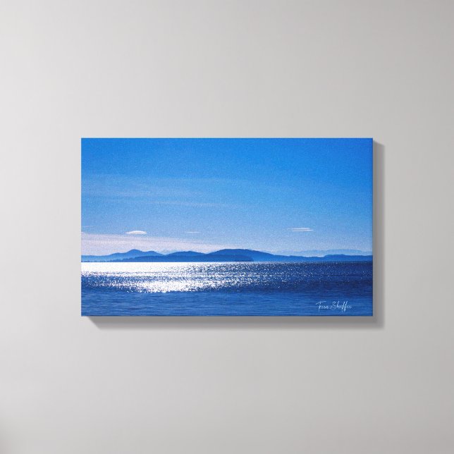 Lienzo Por la mañana Wildcat Cove Larrabee State Park WA (Anverso)