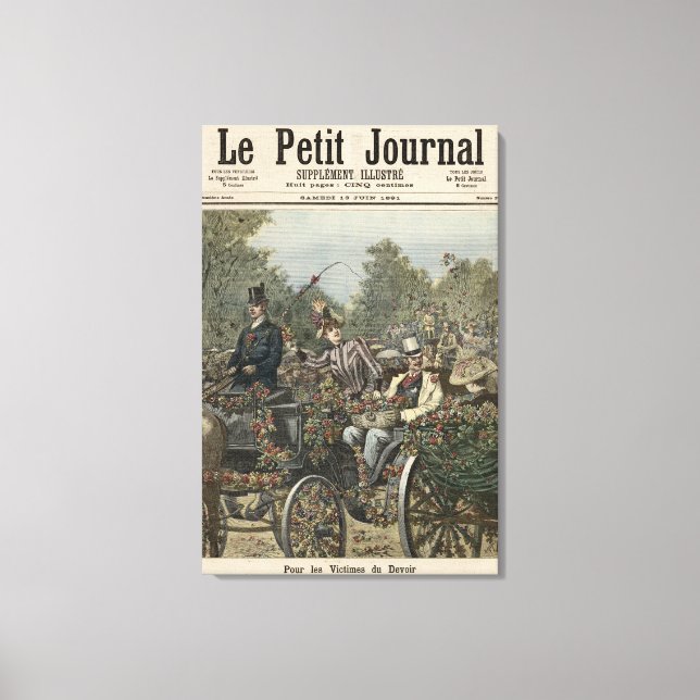 Lienzo Por las víctimas del deber (Anverso)