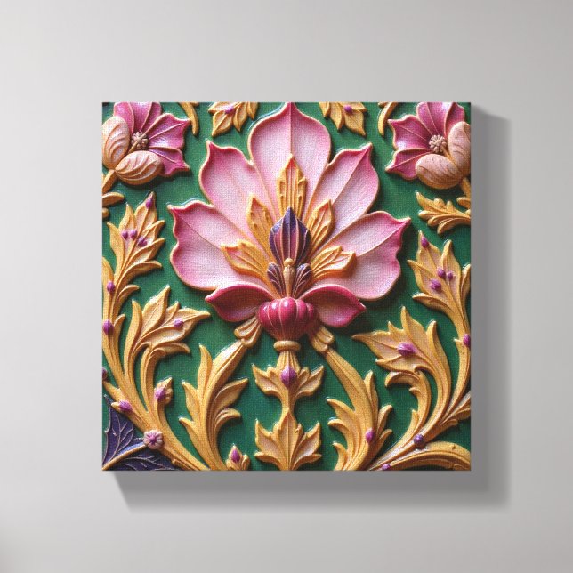 Lienzo Porcelain Pink Lotus (Anverso)