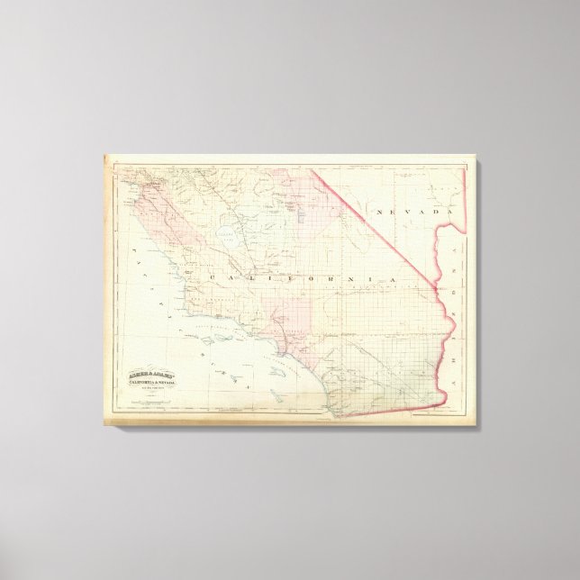 Lienzo Porción sur de California y Nevada (Anverso)