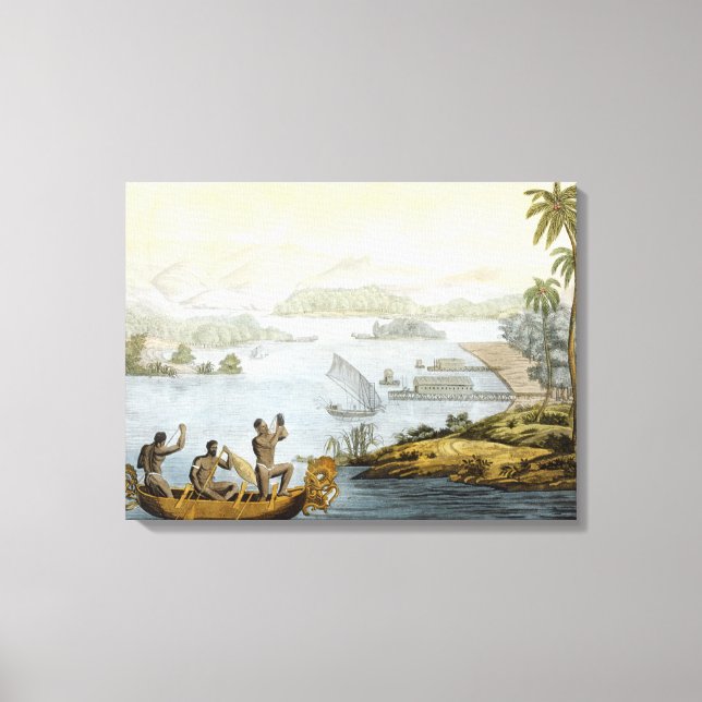 Lienzo Port Dury, plato 75 de 'Le Costume Ancien et Mod (Anverso)