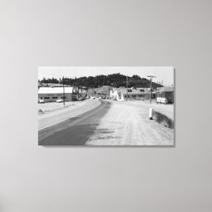 Lienzo Port Orford, Oregon Town View Photography
