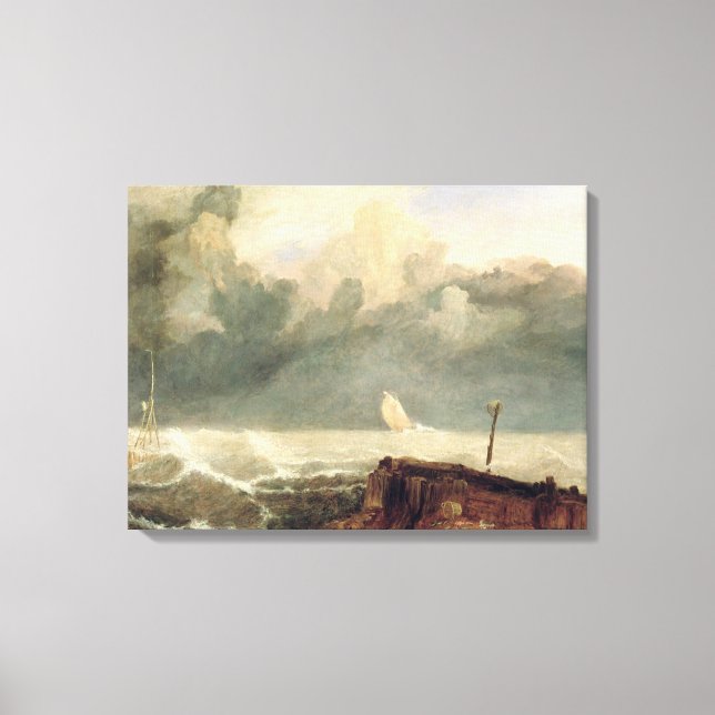 Lienzo Port Ruysdael (aceite sobre lienzo) (Anverso)