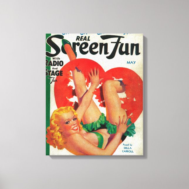 Lienzo Portada 2 de la revista Real Screen Fun (Anverso)
