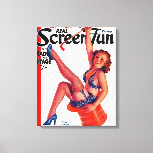 Lienzo Portada 3 de la revista Real Screen Fun (Anverso)