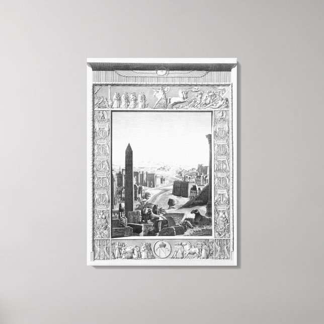 Lienzo Portada al volumen 1 de la "Descripción de Eg (Anverso)