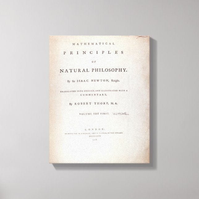 Lienzo Portada al volumen I (Anverso)