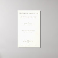 Portada de "Alicia a través del espejo"