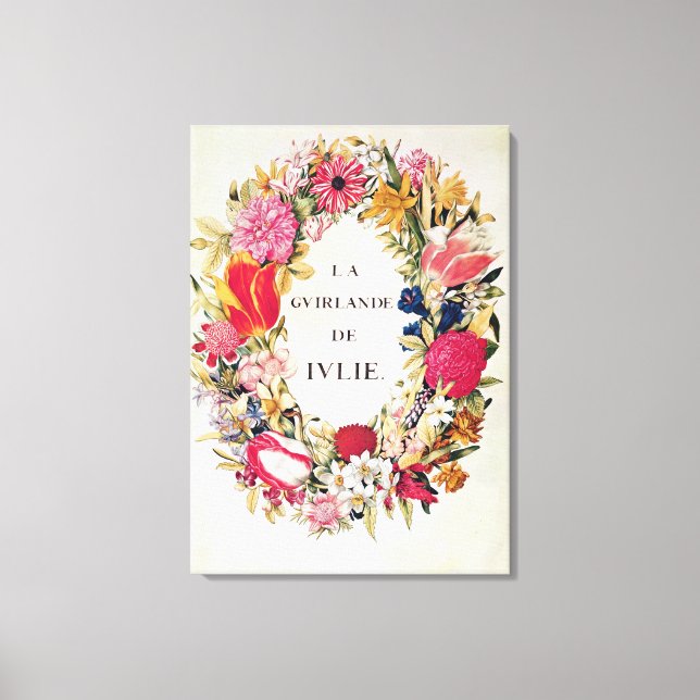 Lienzo Portada de "La Guirlande de Julie", c.1642 (Anverso)