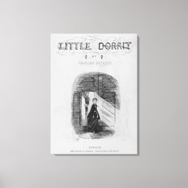 Lienzo Portada de 'Little Dorrit' de Charles (Anverso)
