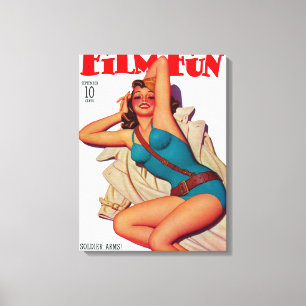 Lienzo Portada de revista 10 de la diversión de la