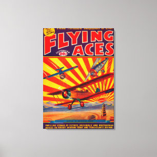 Lienzo Portada de revista 2 de los as de vuelo