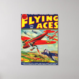 Lienzo Portada de revista 5 de los as de vuelo