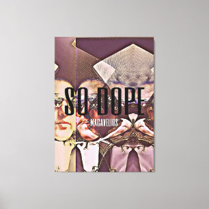 Lienzo portada exclusiva del álbum "SO DOPE" de macaveliu