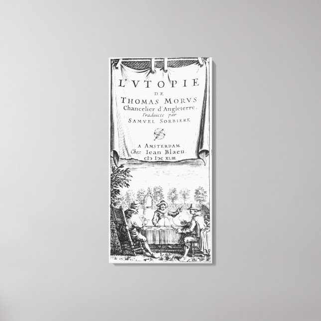 Lienzo Portada, "La utopía de Thomas More" (Anverso)