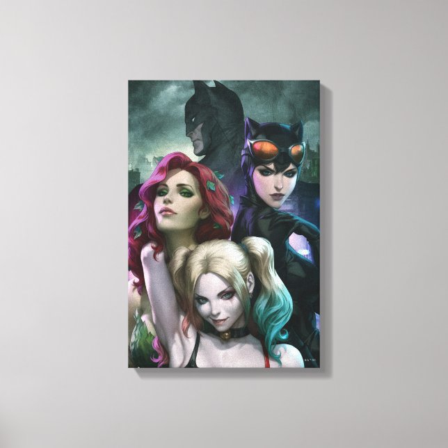 Lienzo Portada Variante de Cómic de Gotham City Sirens #1 (Anverso)