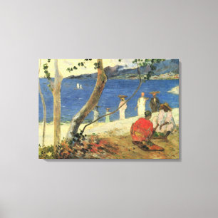 Lienzo Portadores de frutas en la cala de Turín, por Paul