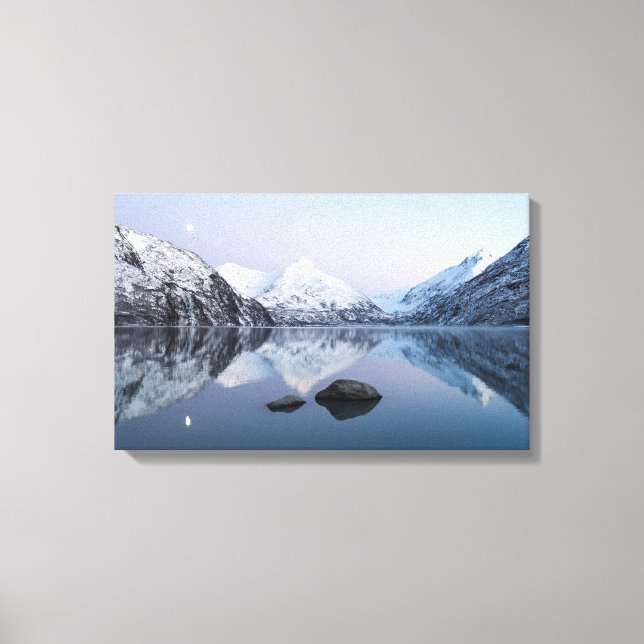 Lienzo Portage Lake Twilight (Anverso)