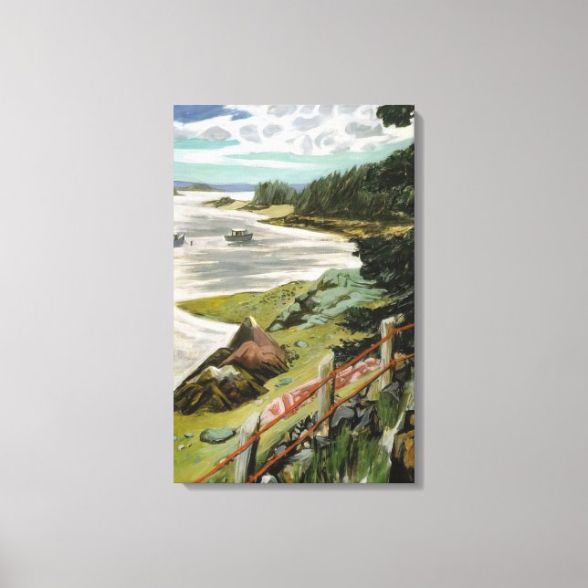 Lienzo Porter de Fairfield - CABLES ROJOS 1940 (Anverso)