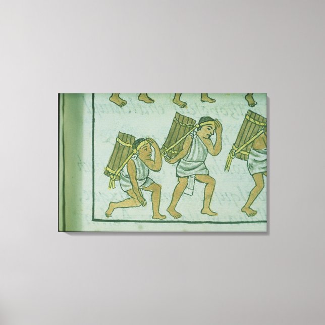 Lienzo Porteros aztecos, del 'Codex Florentino' (Anverso)