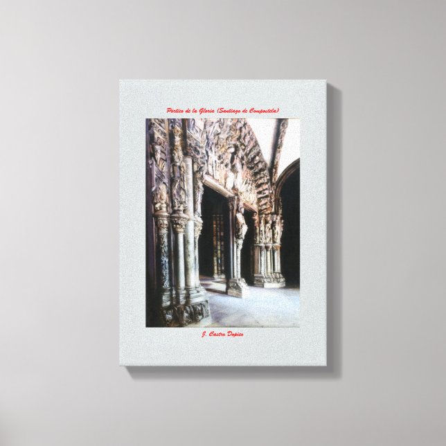 Lienzo Pórtico de la Gloria (Santiago de Compostela) (Anverso)