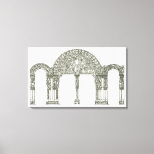 Lienzo Portico de la Gloria. Santiago de Compostela