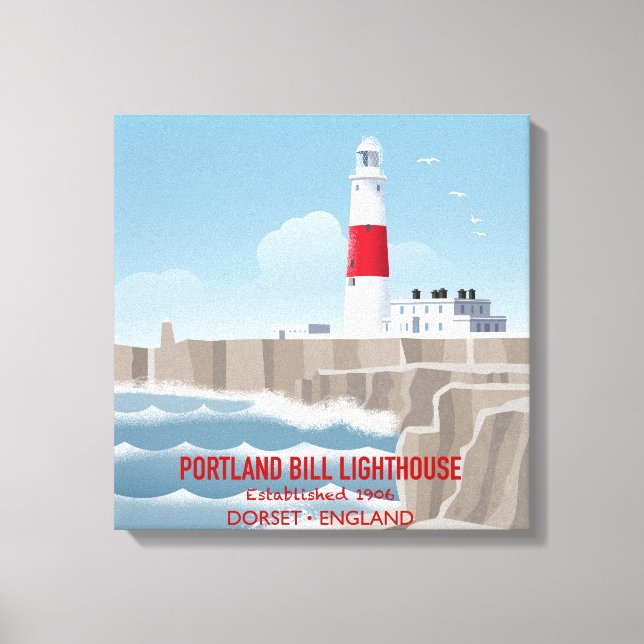 Lienzo Portland Bill Lighthouse (Anverso)