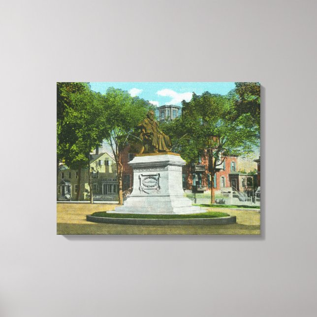 Lienzo Portland, MaineOverhead View of Portland (Anverso)