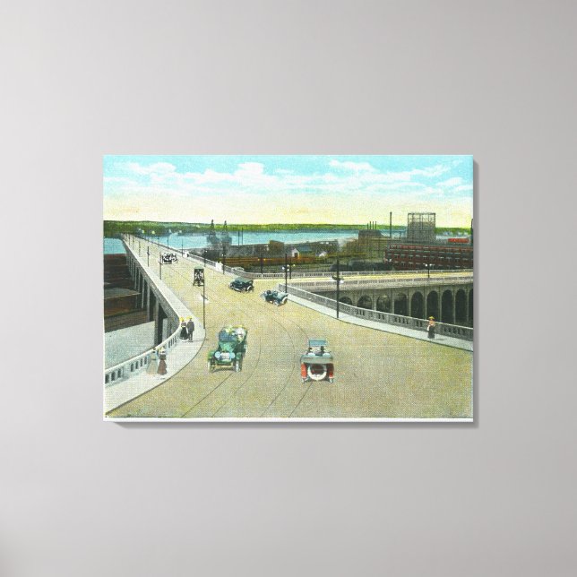 Lienzo Portland, MaineView del Monumento Longfellow (Anverso)