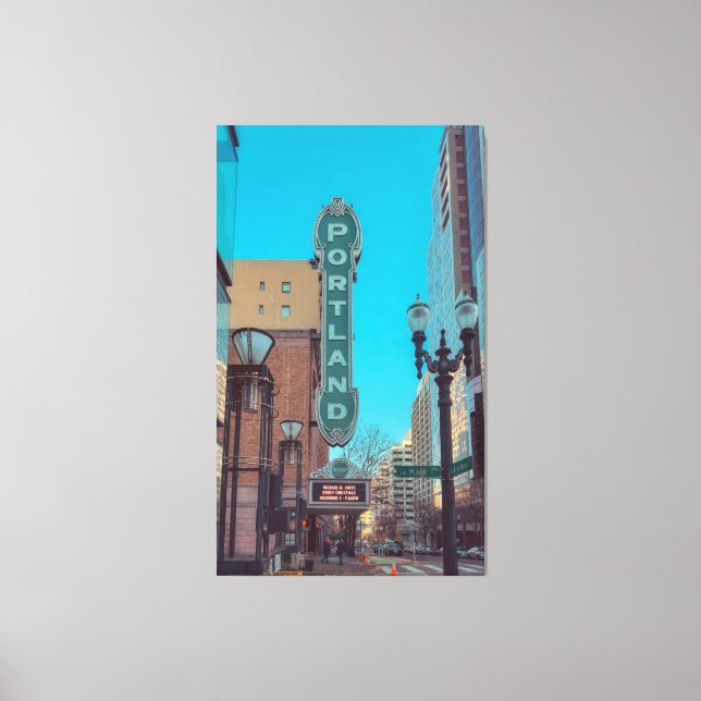 Lienzo Portland, Oregón (Anverso)
