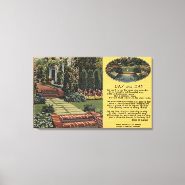 Lienzo Portland, Oregón - Festival Rosa Queens Court (Anverso)