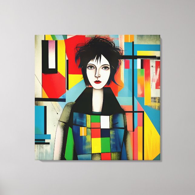 Lienzo Portrait art moderne (Anverso)