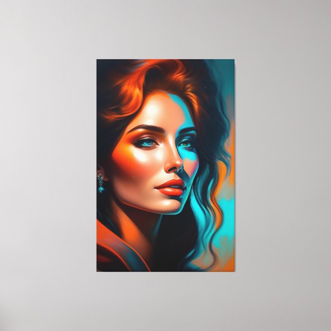 Lienzo Portrait de Beauté (Anverso)