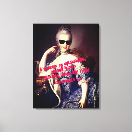 Lienzo Portrait of Marie Antoinette with Sunglasses quote