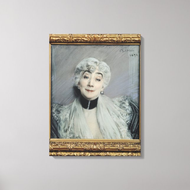 Lienzo Portrait of the Countess de Martel de Janville (Anverso)