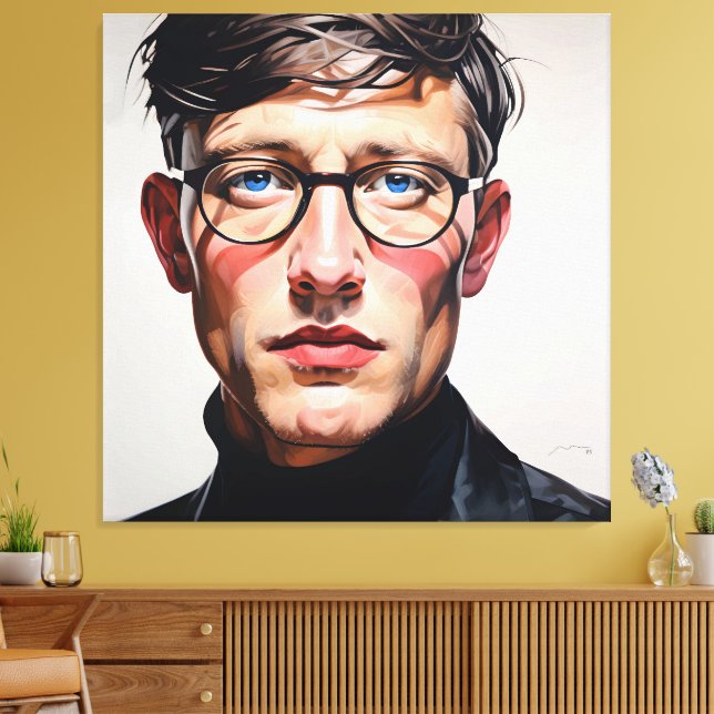 Lienzo PORTRAIT THE FACEMAN N7 - generativecontent (Insitu (Sala de estar))