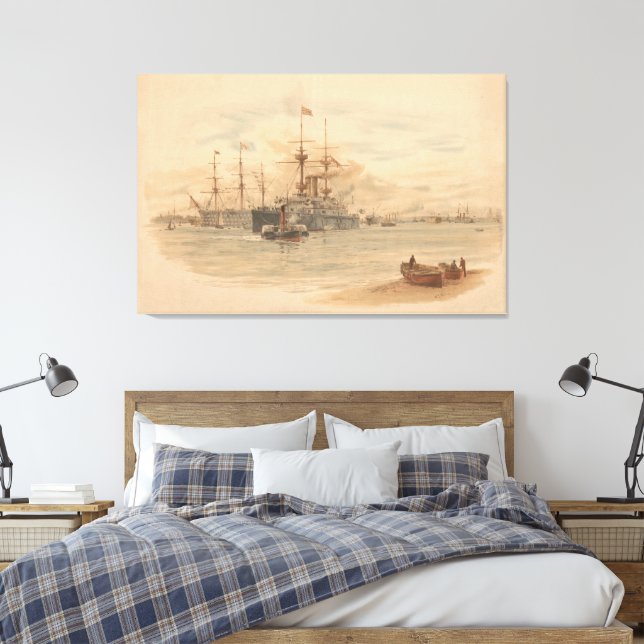 Lienzo Portsmouth Harbour  (Insitu(Dormitorio))
