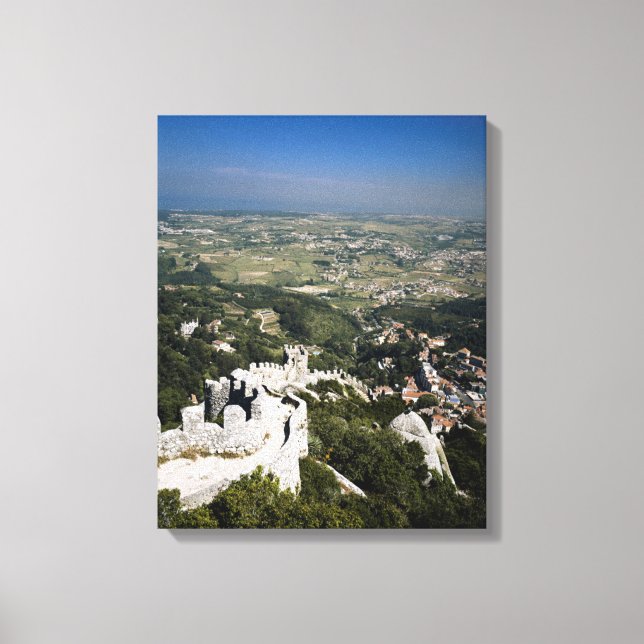 Lienzo Portugal, Provincia De Lisboa, Sintra, Vista Desde (Anverso)