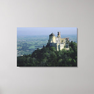 Lienzo Portugal, Sintra, Palacio de Pena, en la cima de S